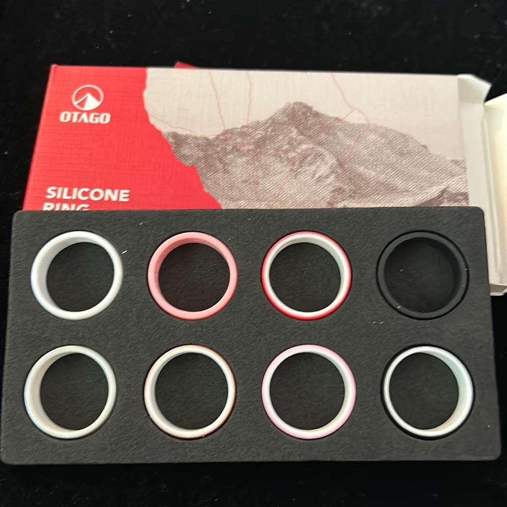 Women’s Silicone Rings - Set of 8 - Size 12